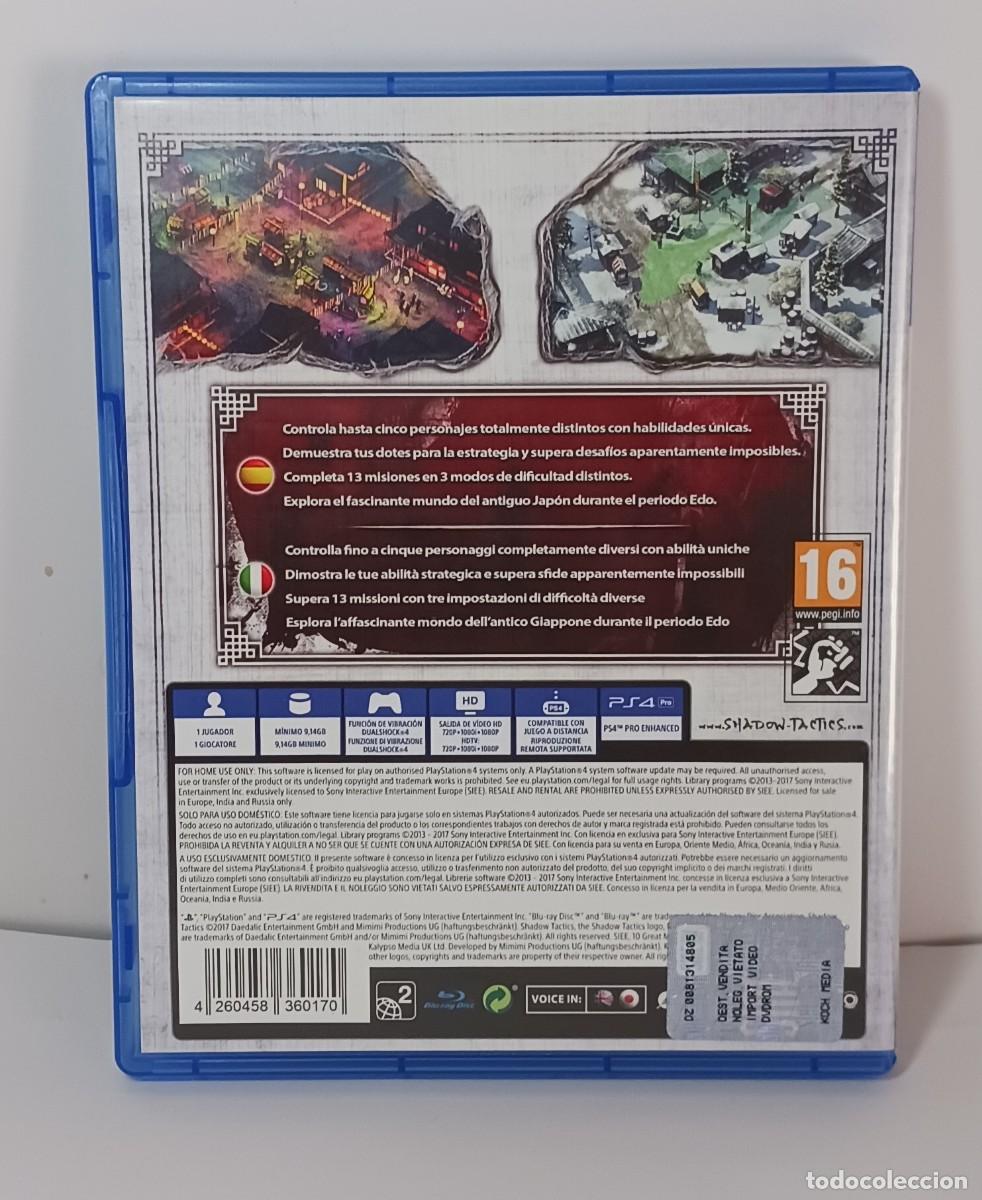 Videojuegos y consolas PS4 de segunda mano: SHADOW TACTICS PS4 PAL ESP - Foto 2