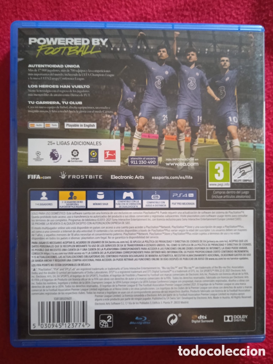 Videojuegos y consolas PS4 de segunda mano: FIFA 22 (Sony PlayStation 4, 2021) - Foto 2