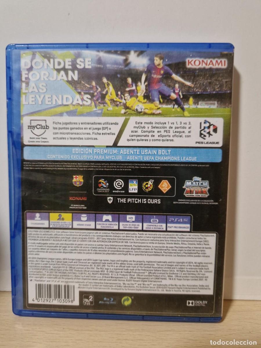 Videojuegos y consolas PS4 de segunda mano: PES 2018 Pro Evolution Soccer - Premium PS4 - Foto 2