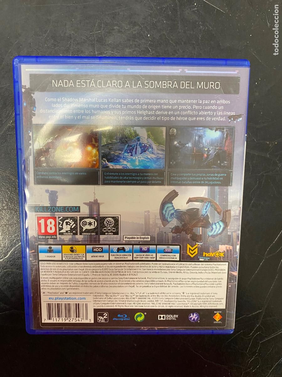 Videojuegos y consolas PS4 de segunda mano: PLAY STATION 4 PS4 KILLZONE SHADOW FALL COMPLETO PAL ESPA&Ntilde;A - Foto 2