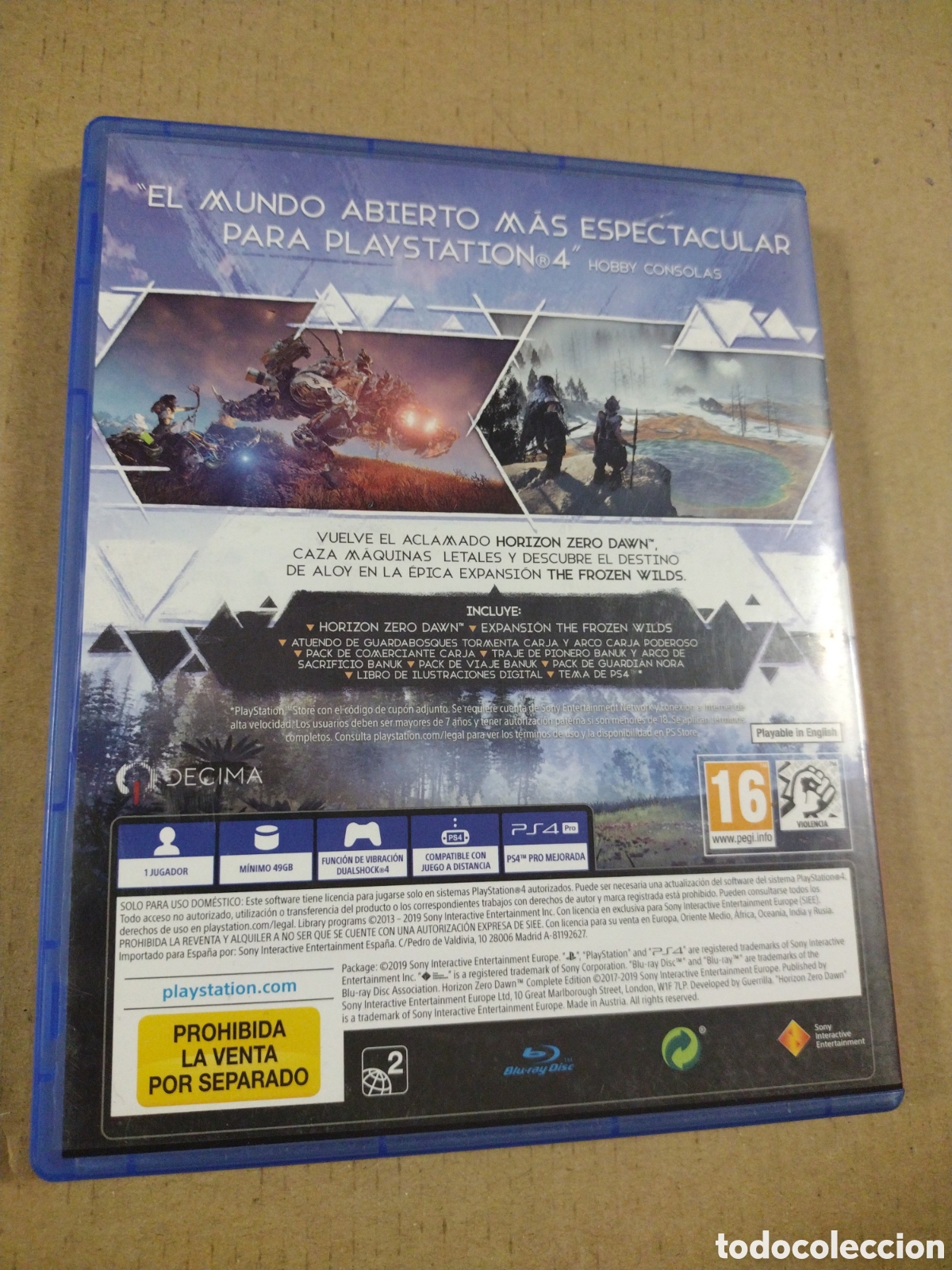 Videojuegos y consolas PS4 de segunda mano: HORIZON ZERO DAWN. PS4 Playstation 4 Sony. Pal Esp - Foto 2
