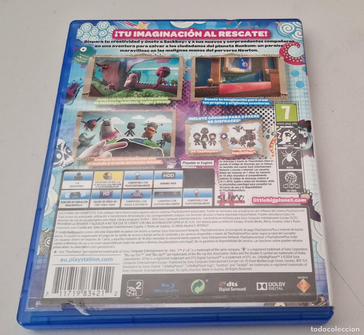 Videojuegos y consolas PS4 de segunda mano: Little Big Planet 3 Edici&oacute;n Limitada Ps4 - Foto 2