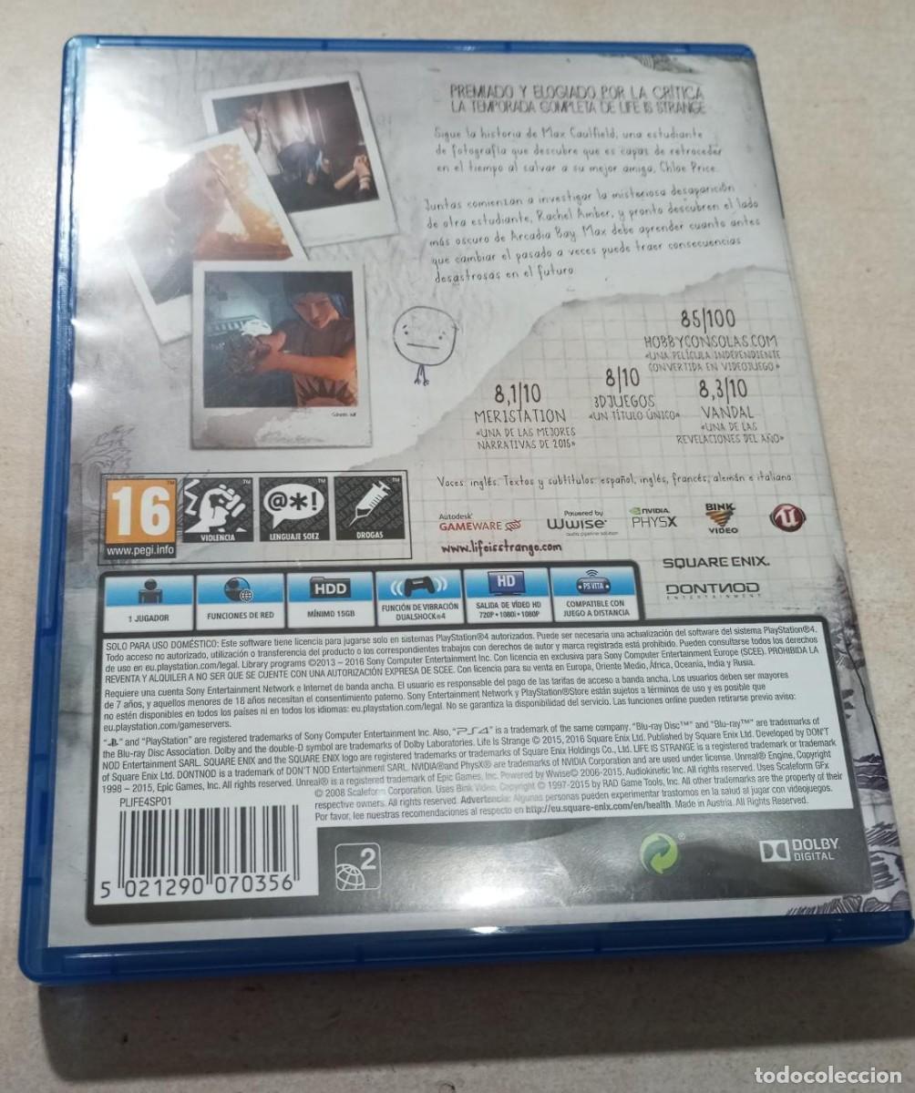 Videojuegos y consolas PS4 de segunda mano: JUEGO PS4 LIFE IS STRANGE COMO NUEVO - Foto 2
