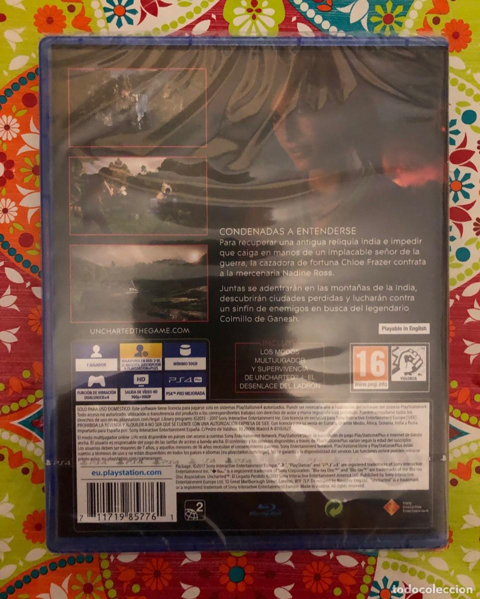 Videojuegos y consolas PS4 de segunda mano: Uncharted: El Legado PS4 Pal/Espa&ntilde;a PRECINTADO!!! - Foto 2