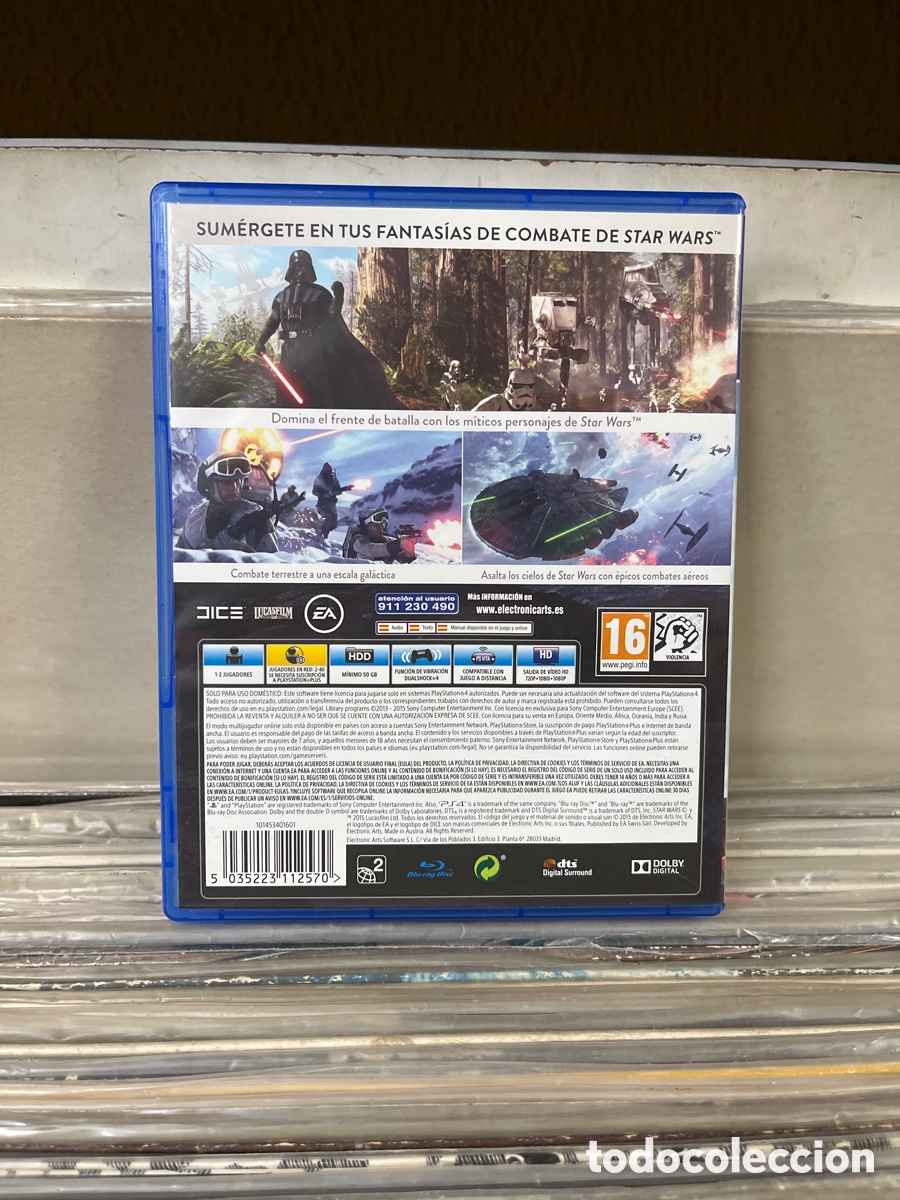 Videojuegos y consolas PS4 de segunda mano: star wars battlefront - Foto 2