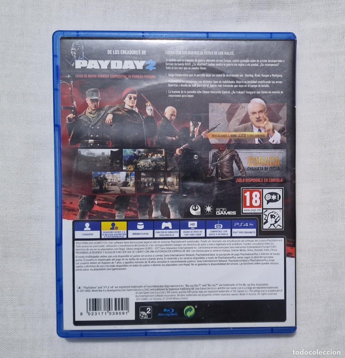 Videojuegos y consolas PS4 de segunda mano: Raid World War II Ps4 - Foto 2