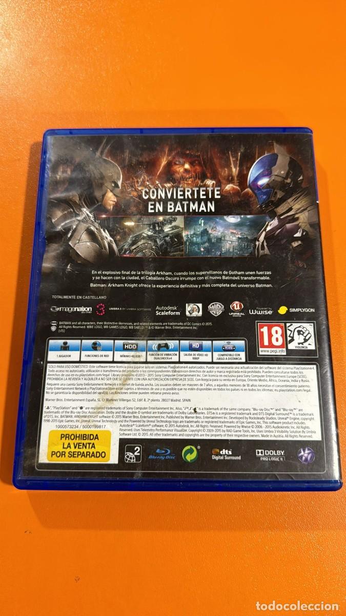 Videojuegos y consolas PS4 de segunda mano: Batman Arkham Knight [PS4] - Foto 2