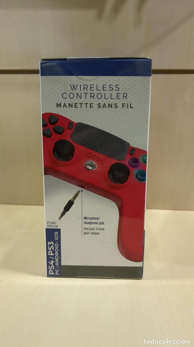Videojuegos y consolas PS4 de segunda mano: Freaks and Geeks - Mando Sin hilo PS4 LED (Rojo) - Foto 3