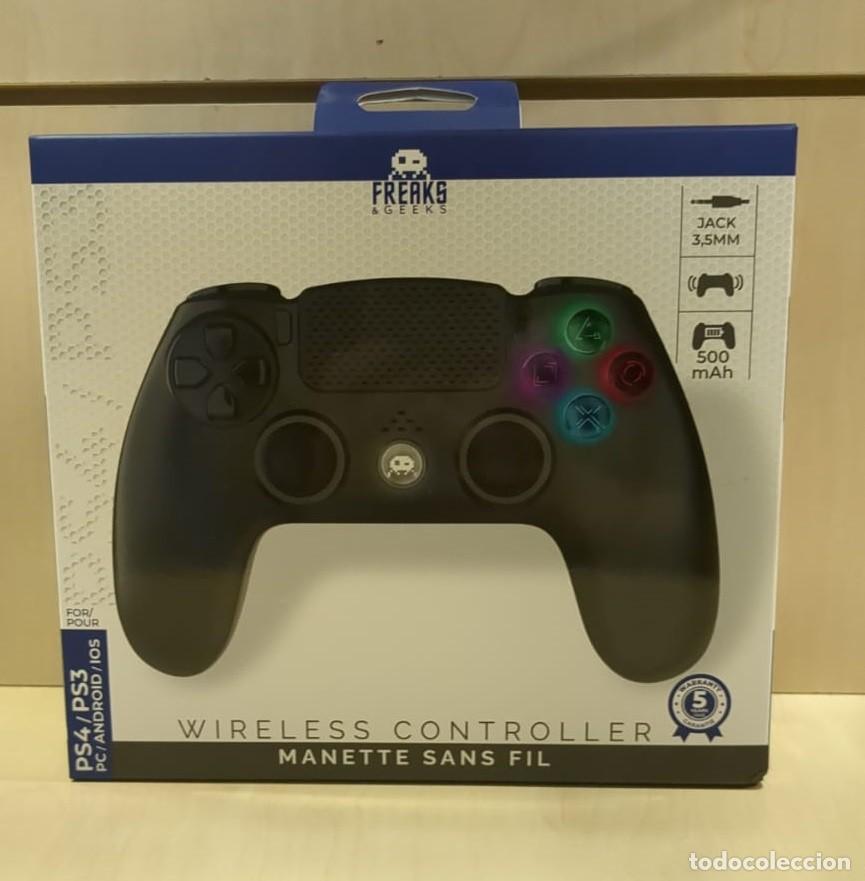 Videojuegos y consolas PS4 de segunda mano: Freaks and Geeks - Mando Sin hilo PS4 LED (Negro) - Foto 1