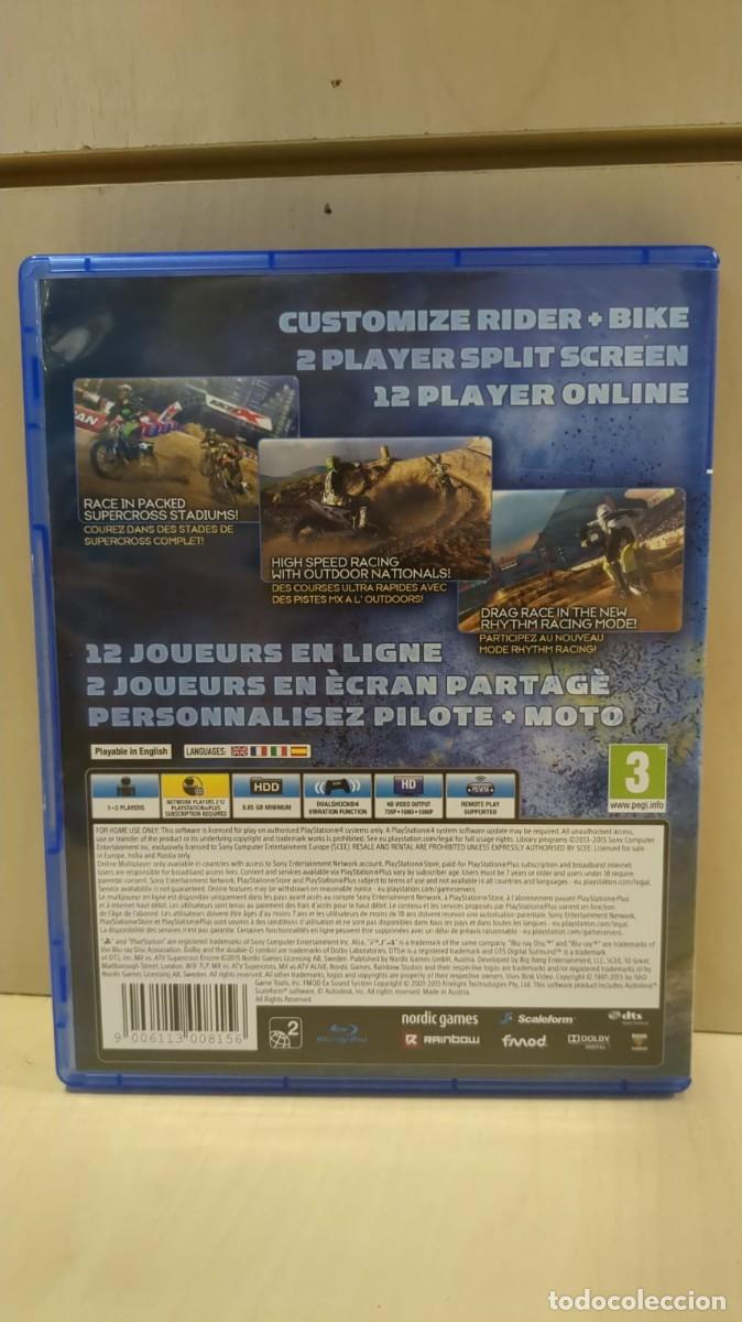 Videojuegos y consolas PS4 de segunda mano: Mx Vs. Atv: Supercross Encore Edition [PS4] - Foto 2