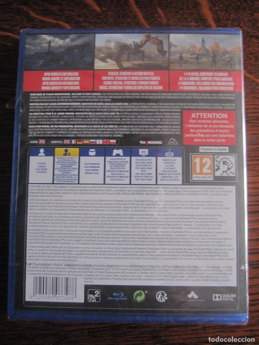 Videojuegos y consolas PS4 de segunda mano: GENERATION ZERO PS4 / PLASTIFICADO - Foto 2