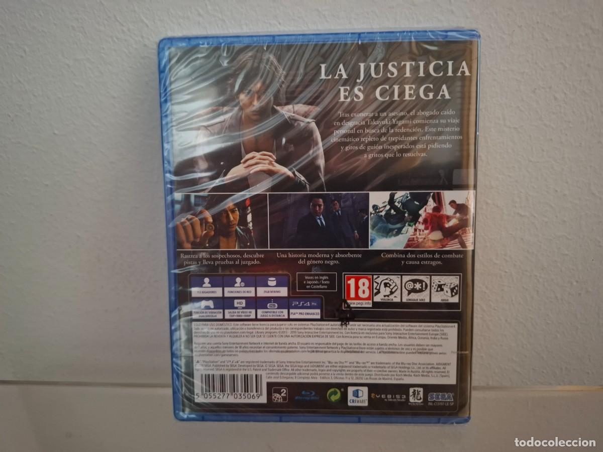 Videojuegos y consolas PS4 de segunda mano: Judgment - VIDEOJUEGO PS4 A ESTRENAR (PAL ESP) - Foto 2