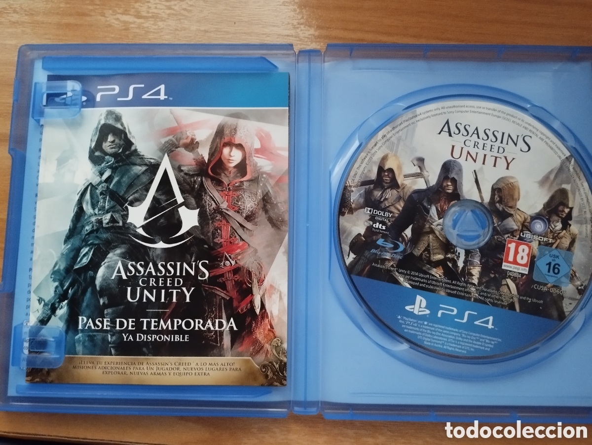 Videojuegos y consolas PS4 de segunda mano: VIDEOJUEGO*ASSASSINS CREED UNITY* PS4 - Foto 2