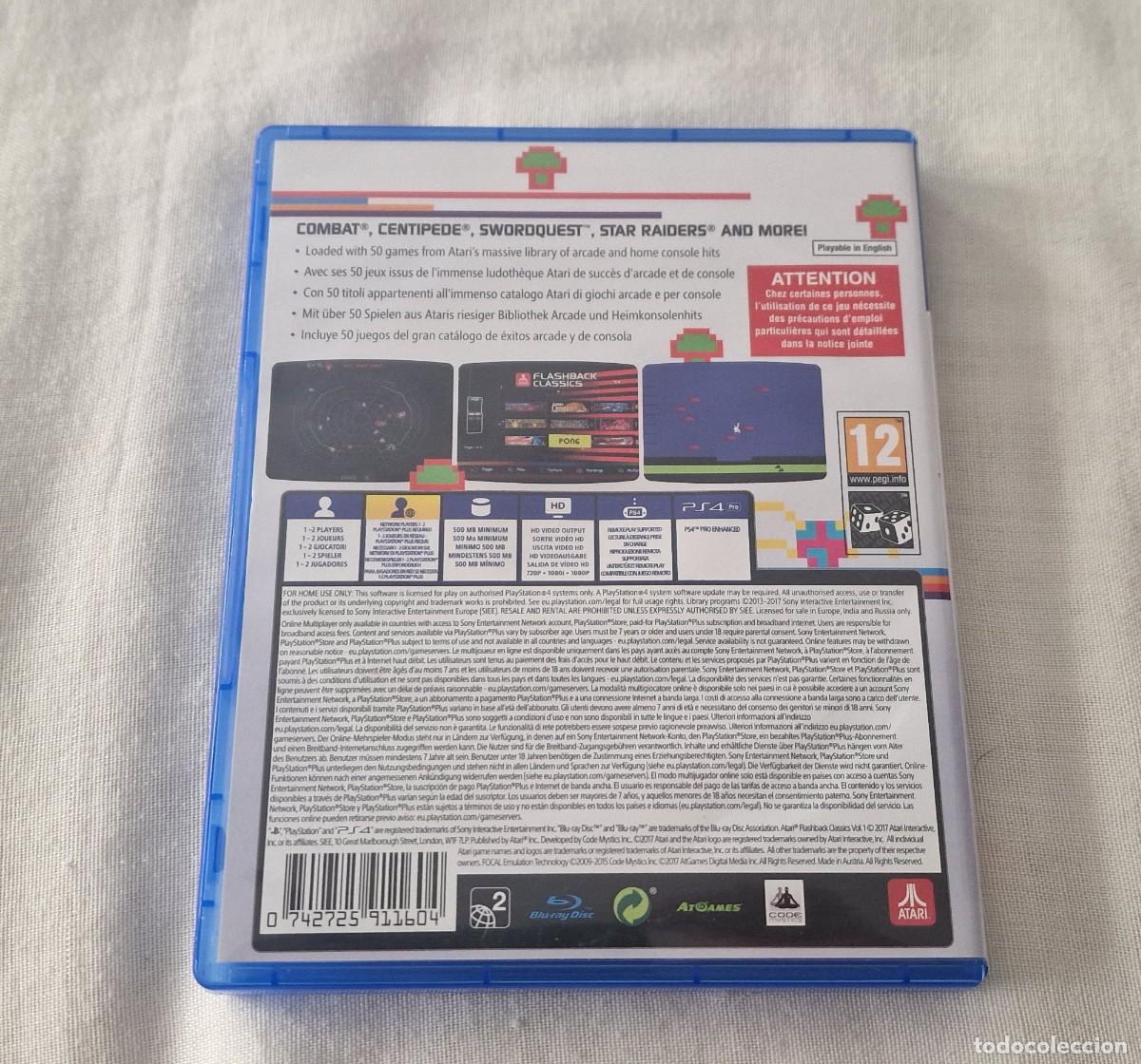 Videojuegos y consolas PS4 de segunda mano: Atari Flashback Classics Volume 1 Ps4 - Foto 2