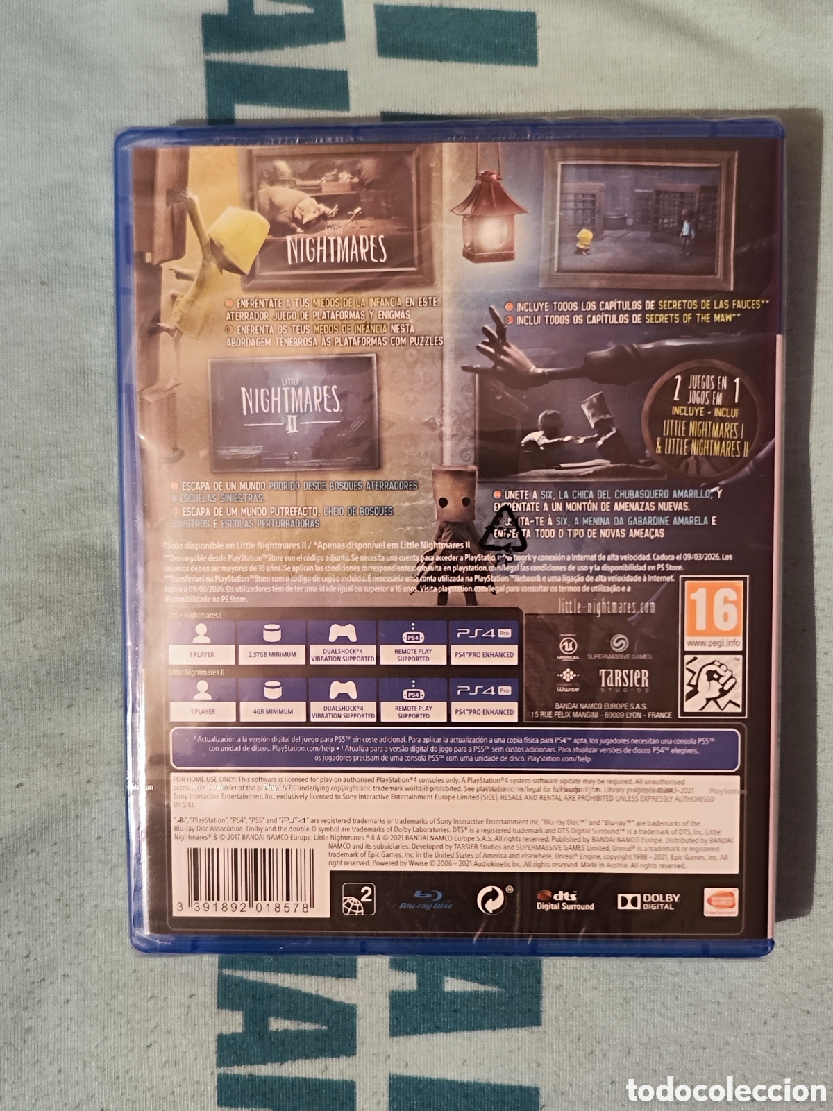 Videojuegos y consolas PS4 de segunda mano: LITTLE NIGHTMARES I & II PS4 PRECINTADO - Foto 2