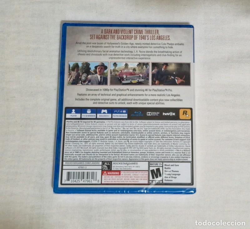 Videojuegos y consolas PS4 de segunda mano: Rockstar L.A. Noire Ps4 - Foto 2