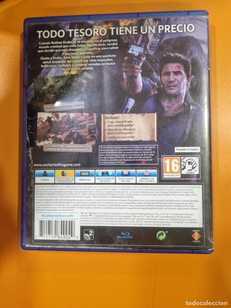 Videojuegos y consolas PS4 de segunda mano: Uncharted 4: El Desenlace del Ladr&oacute;n [PS4] - Foto 2