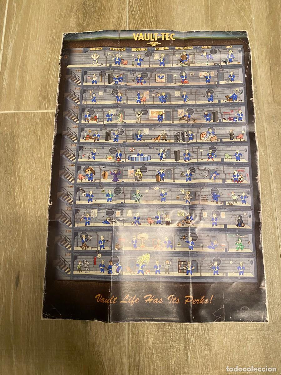 Videojuegos y consolas PS4 de segunda mano: Fallout 4 Vault-Tec Perk Poster PS4 - Foto 1