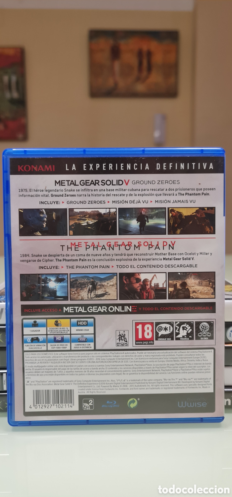 Videojuegos y consolas PS4 de segunda mano: Metal Gear Solid V: The Definitive Experience para Ps 4 Pal Espa&ntilde;a - Foto 3