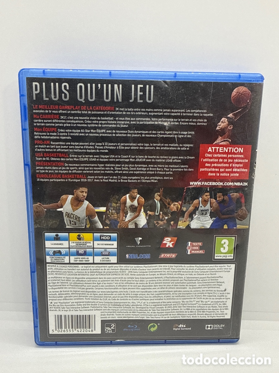 Videojuegos y consolas PS4 de segunda mano: Juego play 4 NBA 2K 17 - Foto 2