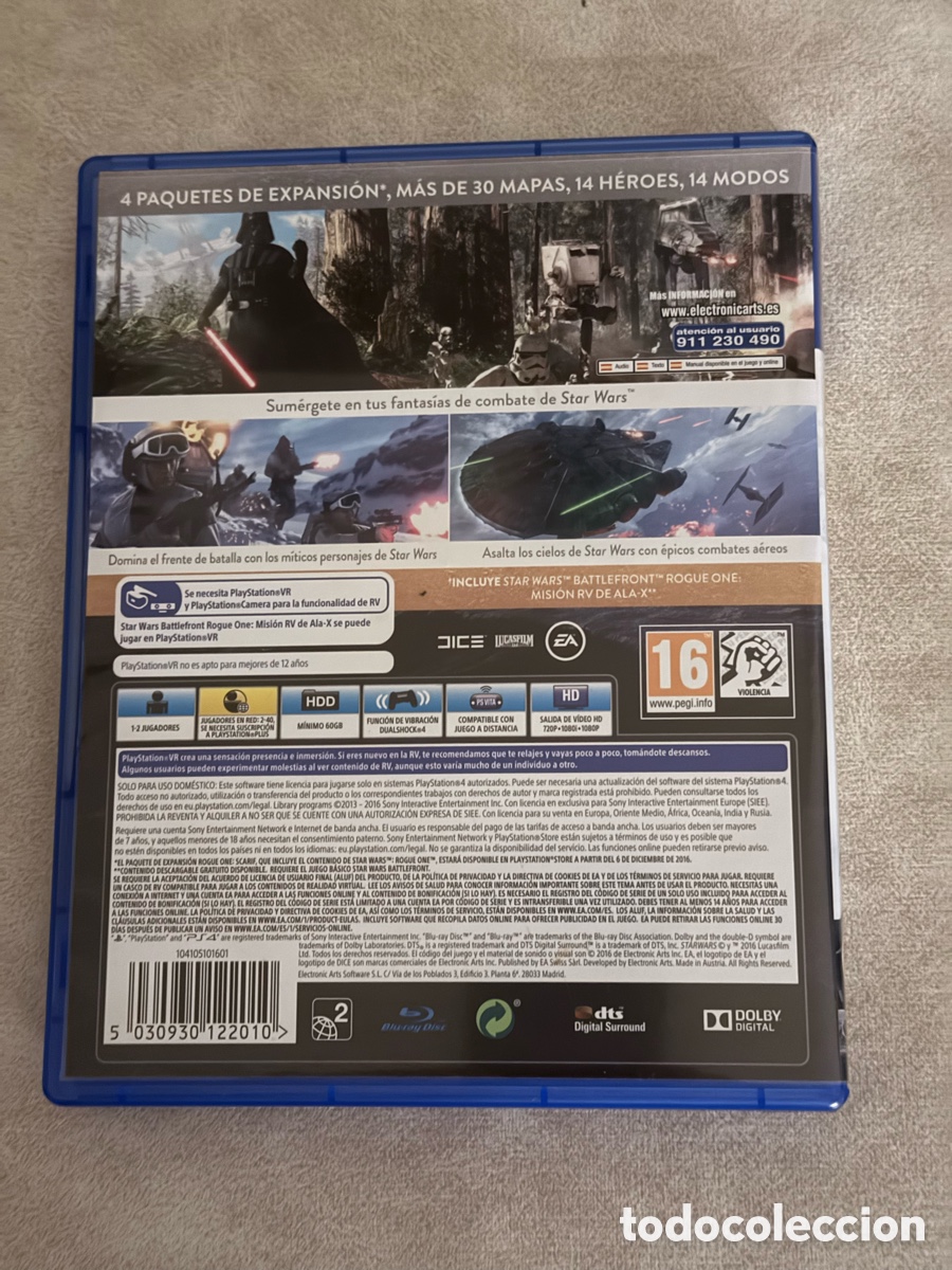 Videojuegos y consolas PS4 de segunda mano: Edici&oacute;n Ultimate del videojuego Star Wars Battlefront para PS4. - Foto 2