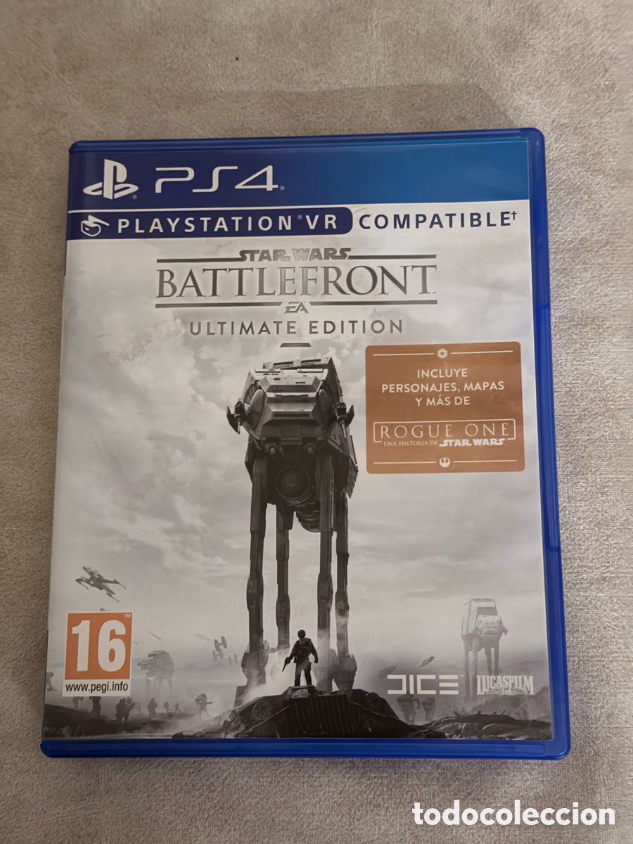 Videojuegos y consolas PS4 de segunda mano: Edici&oacute;n Ultimate del videojuego Star Wars Battlefront para PS4. - Foto 1