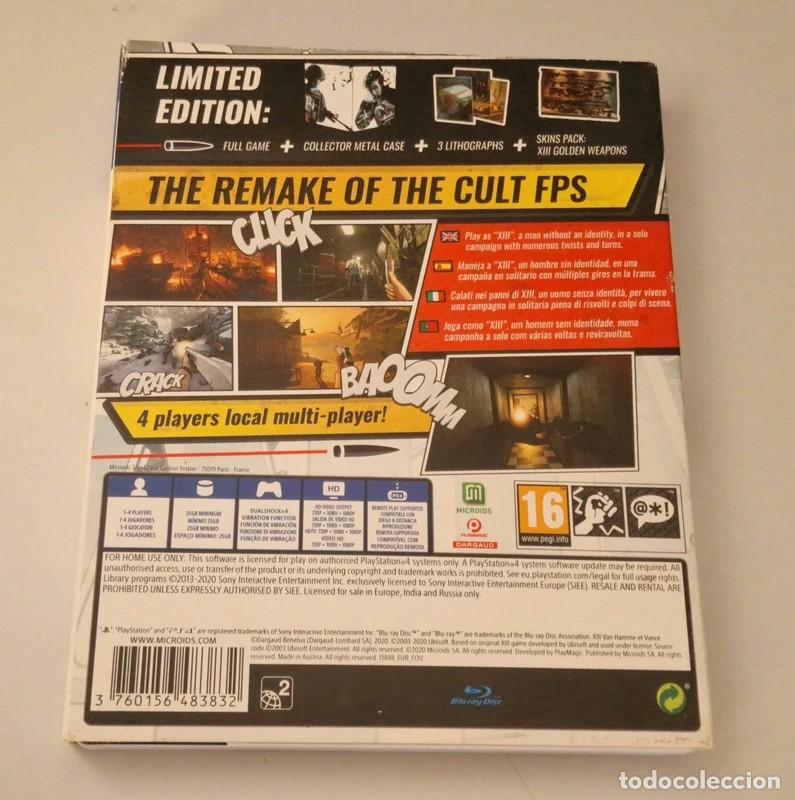 Videojuegos y consolas PS4 de segunda mano: XIII Limited Edition Ps4 - Foto 2