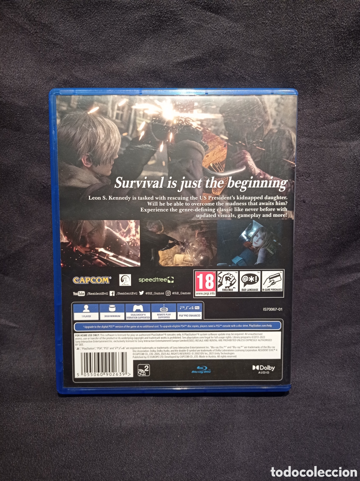 Videojuegos y consolas PS4 de segunda mano: PS4 RESIDENT EVIL 4. INGL&Eacute;S. SOLO DISCO - Foto 4