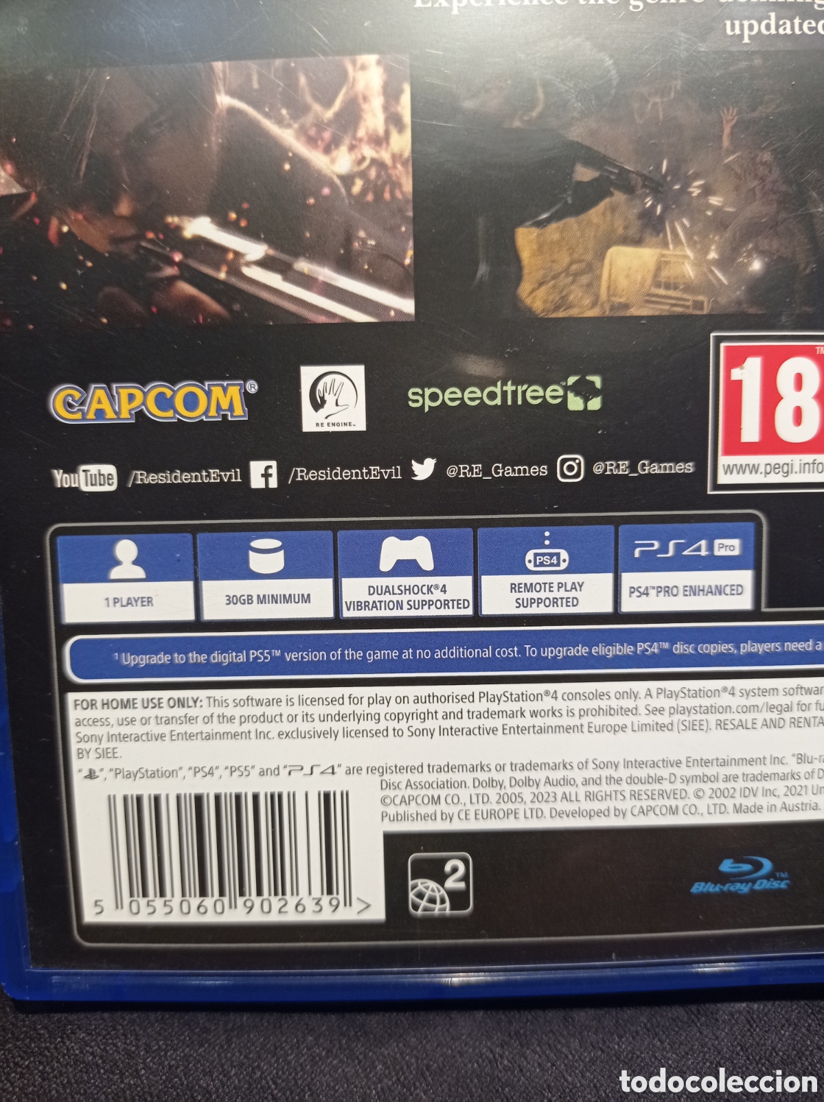 Videojuegos y consolas PS4 de segunda mano: PS4 RESIDENT EVIL 4. INGL&Eacute;S. SOLO DISCO - Foto 5