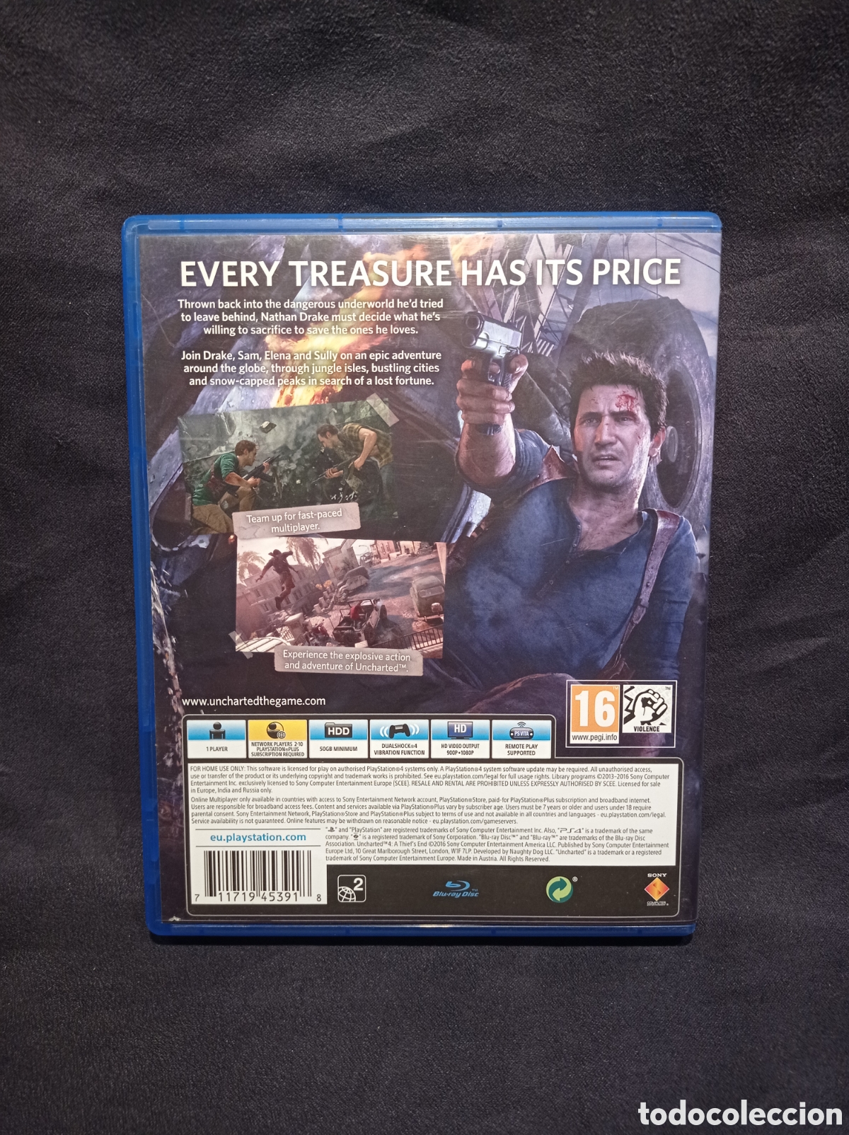 Videojuegos y consolas PS4 de segunda mano: PS4 UNCHARTED 4. A THIEFS END. INGL&Eacute;S - Foto 4
