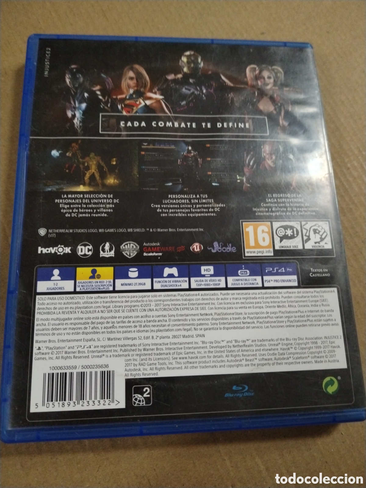 Videojuegos y consolas PS4 de segunda mano: Injustice 2. Ps4. W. Playstation 4 - Foto 2