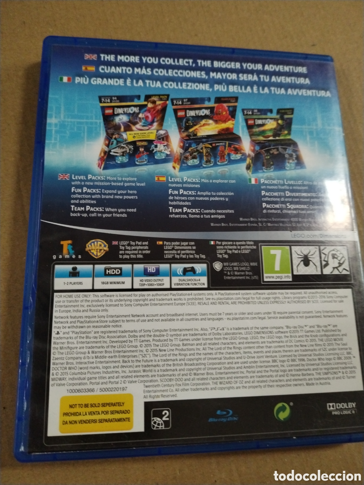 Videojuegos y consolas PS4 de segunda mano: Lego Dimensions. Ps4. W. Playstation 4 - Foto 2