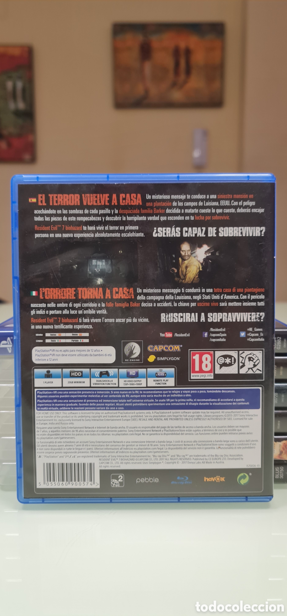 Videojuegos y consolas PS4 de segunda mano: Resident Evil 7 Biohazard PS4 PAL Espa&ntilde;a - Foto 3