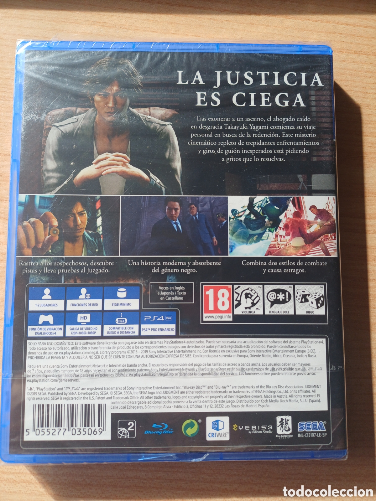 Videojuegos y consolas PS4 de segunda mano: JUDGMENT PS4 PLAY 4 PLAYSTATION 4 PRECINTADO - Foto 2