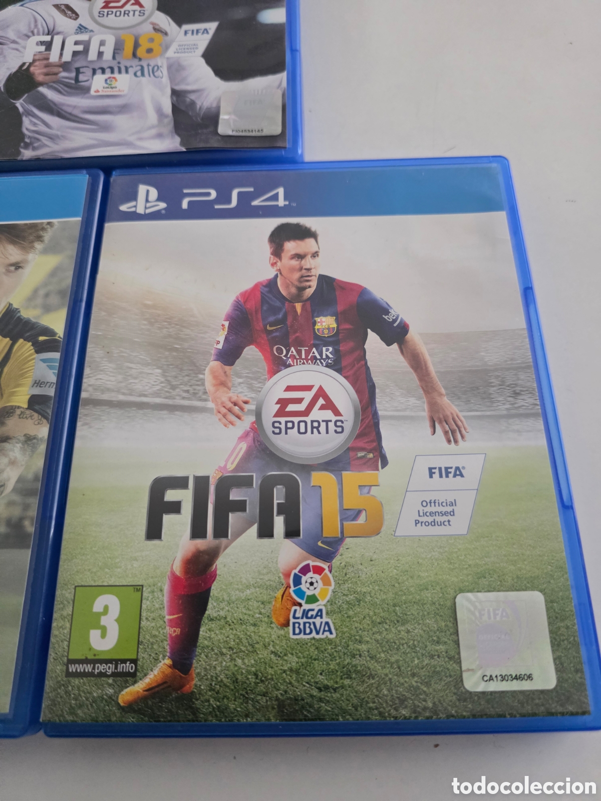 Videojuegos y consolas PS4 de segunda mano: lote fifa ps4 15 17 18 completos - Foto 4