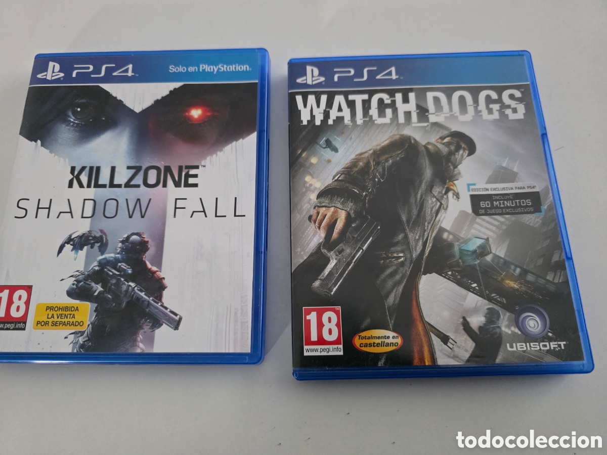 Videojuegos y consolas PS4 de segunda mano: lote ps4 killzone shadow fall + watch dogs - Foto 2