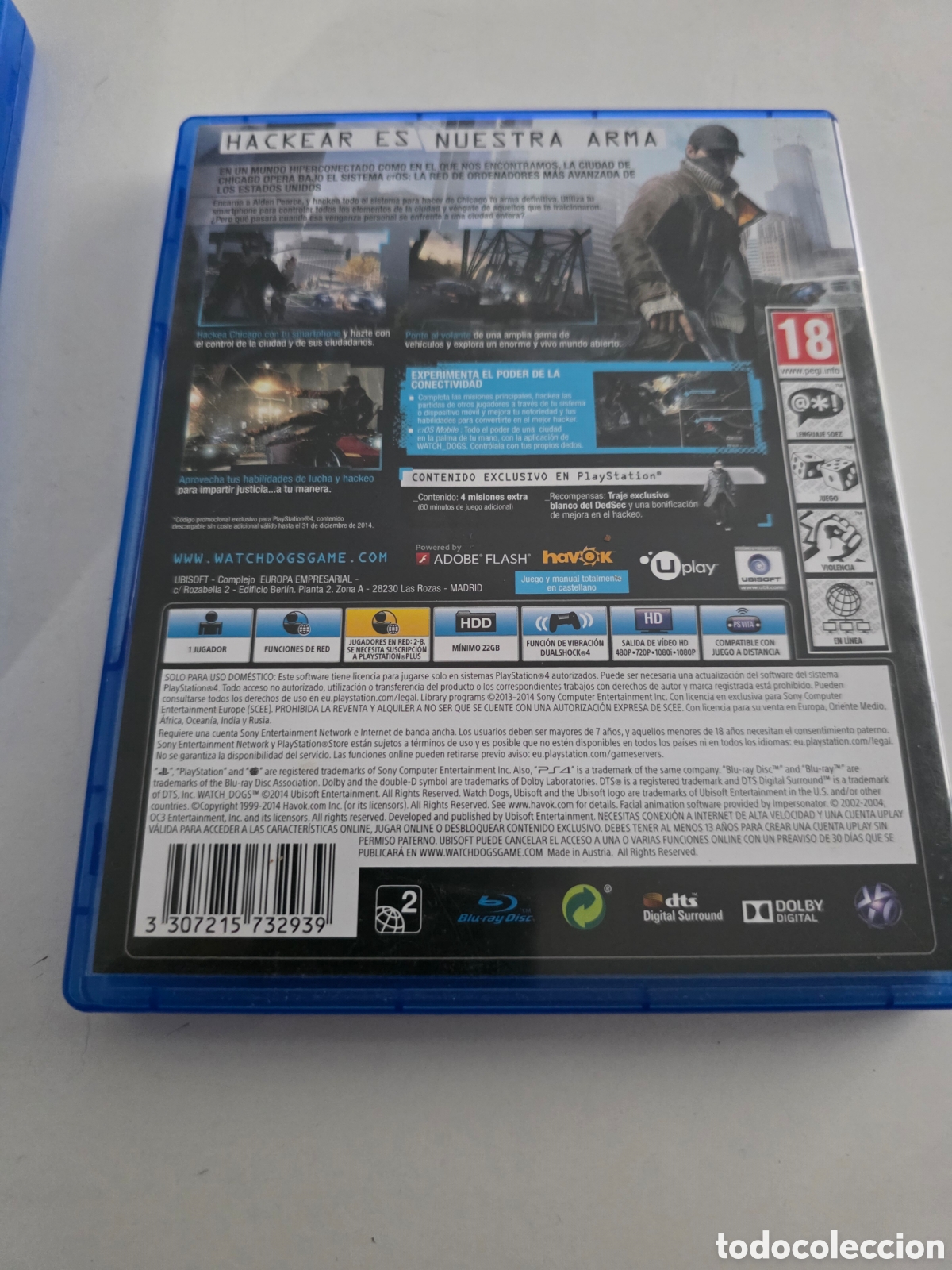 Videojuegos y consolas PS4 de segunda mano: lote ps4 killzone shadow fall + watch dogs - Foto 3