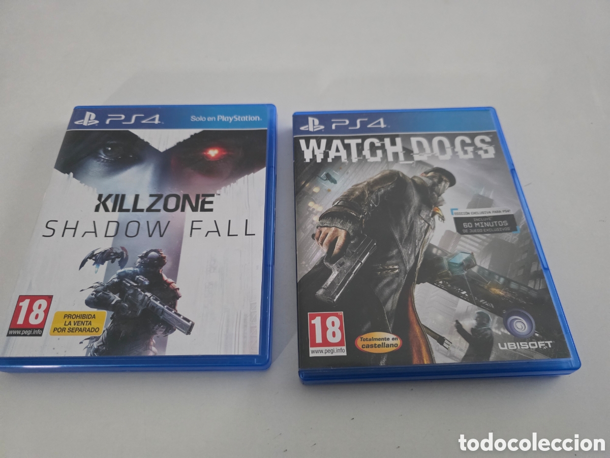 Videojuegos y consolas PS4 de segunda mano: lote ps4 killzone shadow fall + watch dogs - Foto 1