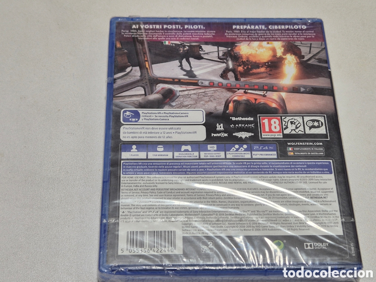 Videojuegos y consolas PS4 de segunda mano: Wolfenstein Cyberpilot . Ps4 - Foto 3