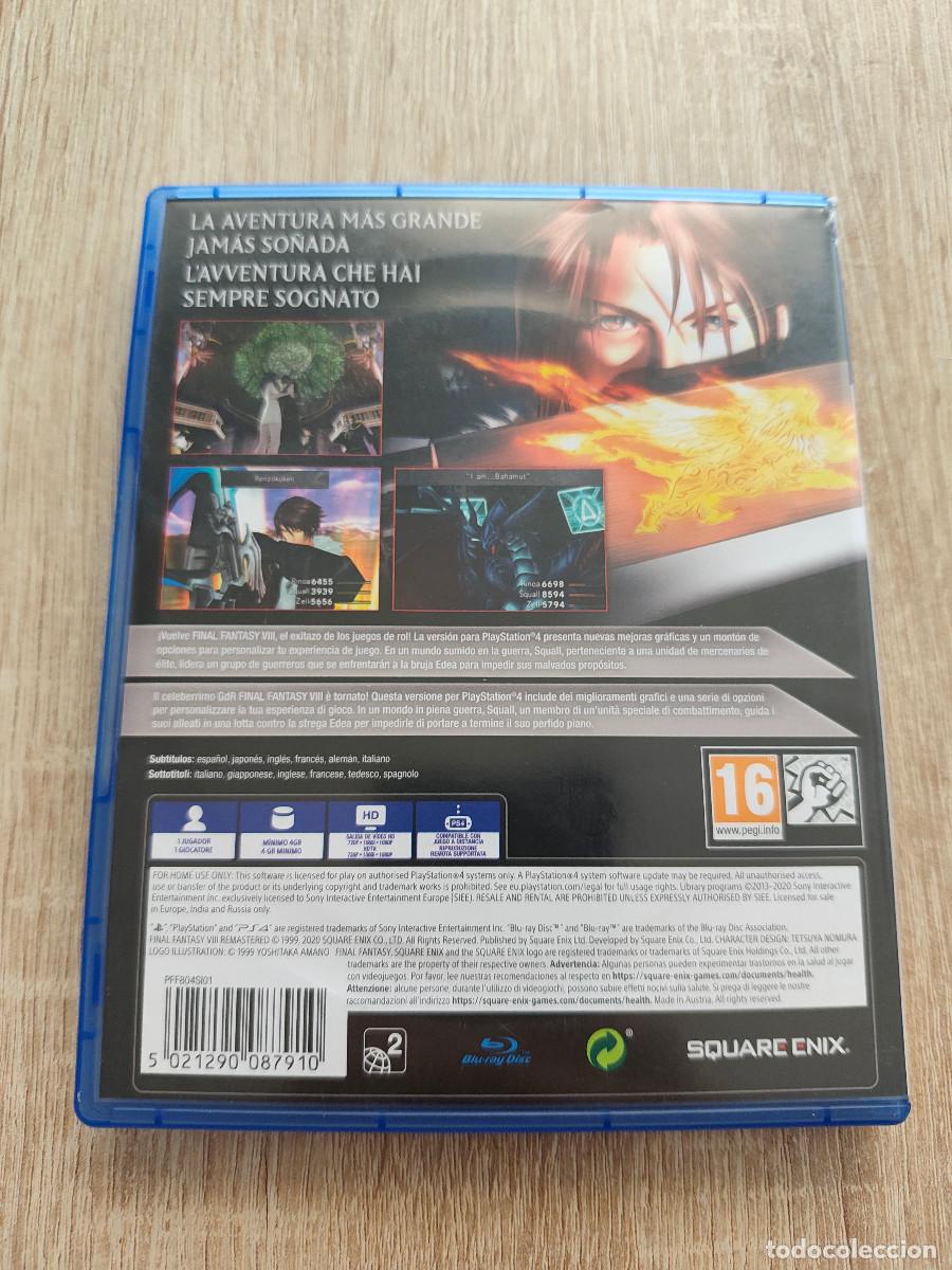 Videojuegos y consolas PS4 de segunda mano: Final Fantasy VIII Remastered PS4 - Foto 3