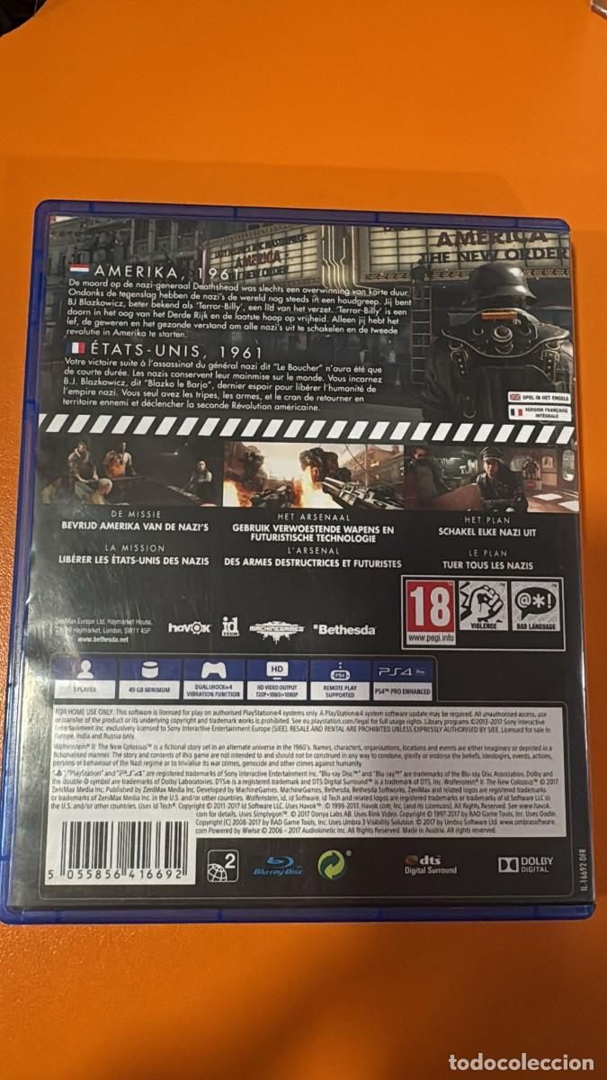 Videojuegos y consolas PS4 de segunda mano: Wolfenstein 2 : The New Colossus [Ps4] IMP - Foto 2