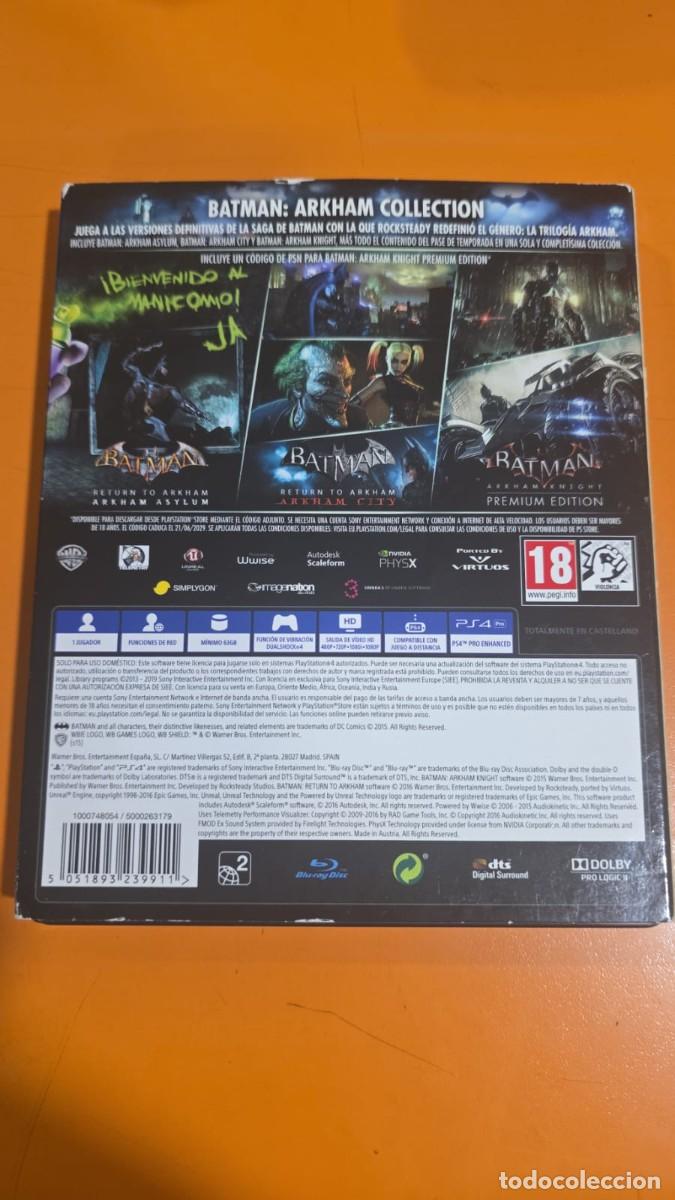 Videojuegos y consolas PS4 de segunda mano: Batman: Arkham Collection [PS4] EDICI&Oacute;N AMAZON - Foto 2