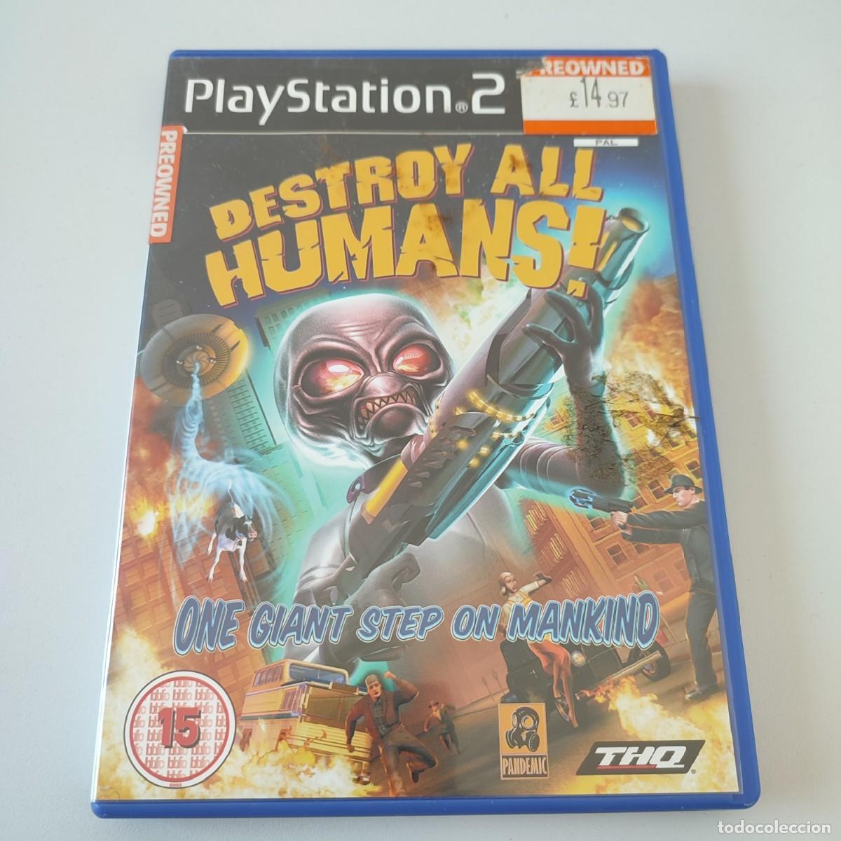 Videojuegos y Consolas PS4 de segunda mano: JUEGO PS2 PLAY 2 PLAYSTATION PAL DESTROY ALL HUMANS ONE GIANT STEP ON MAKIND