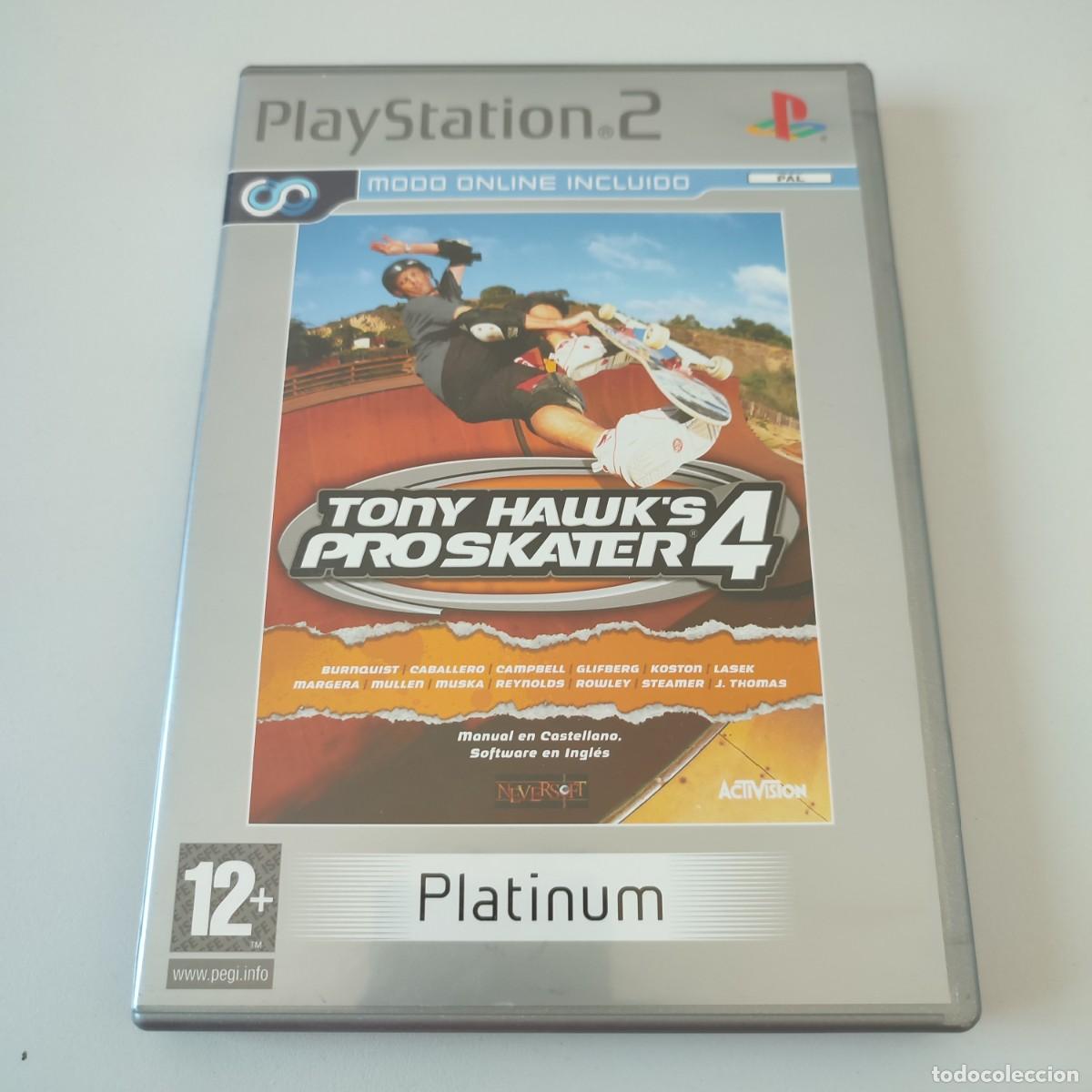 Videojuegos y Consolas PS4 de segunda mano: JUEGO PS2 PLAY 2 PLAYSTATION PAL TONY HAWK'S PRO SKATER 4 PLATINUM