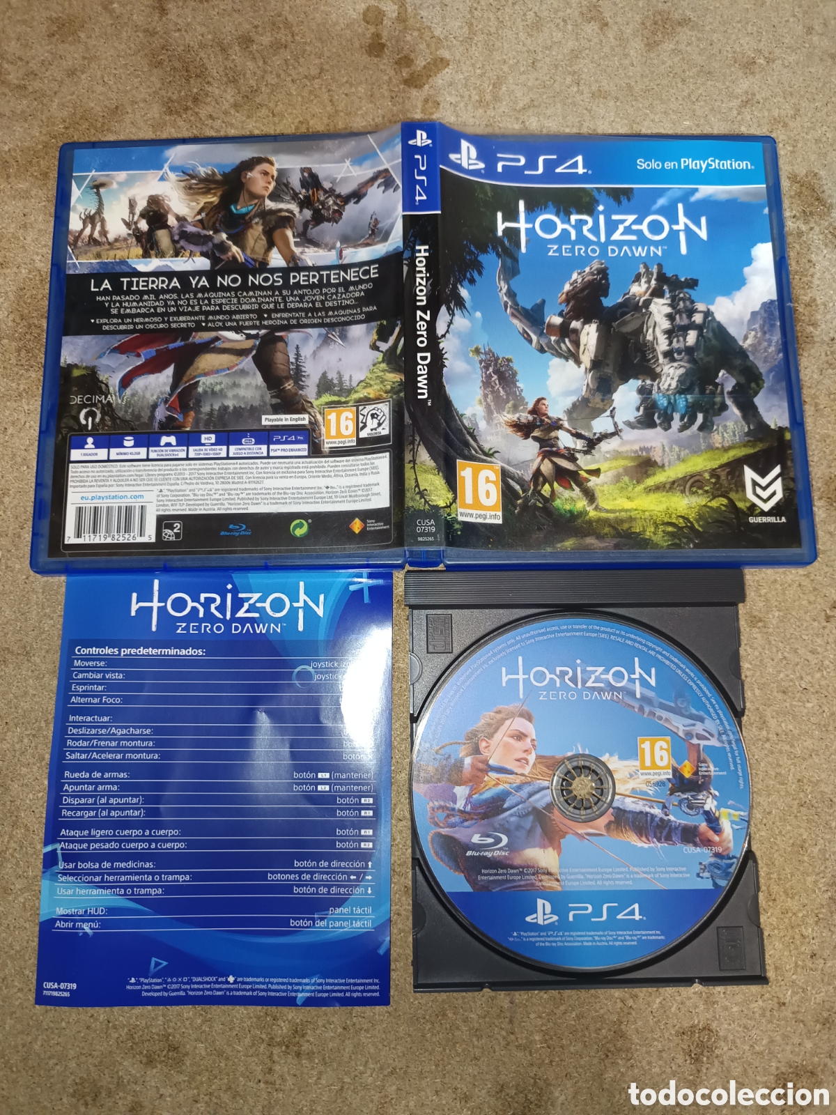 Videojuegos y Consolas PS4 de segunda mano: PS4 HORIZON ZERO DAWN PAL ESP COMPLETO
