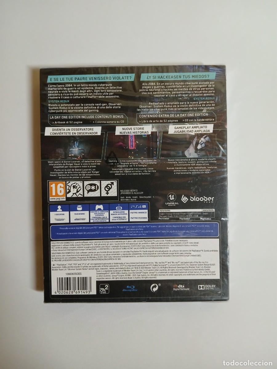Videojuegos y consolas PS4 de segunda mano: Observer: System Redux Day One Edition (nuevo, precintado, en espa&ntilde;ol) - Foto 2