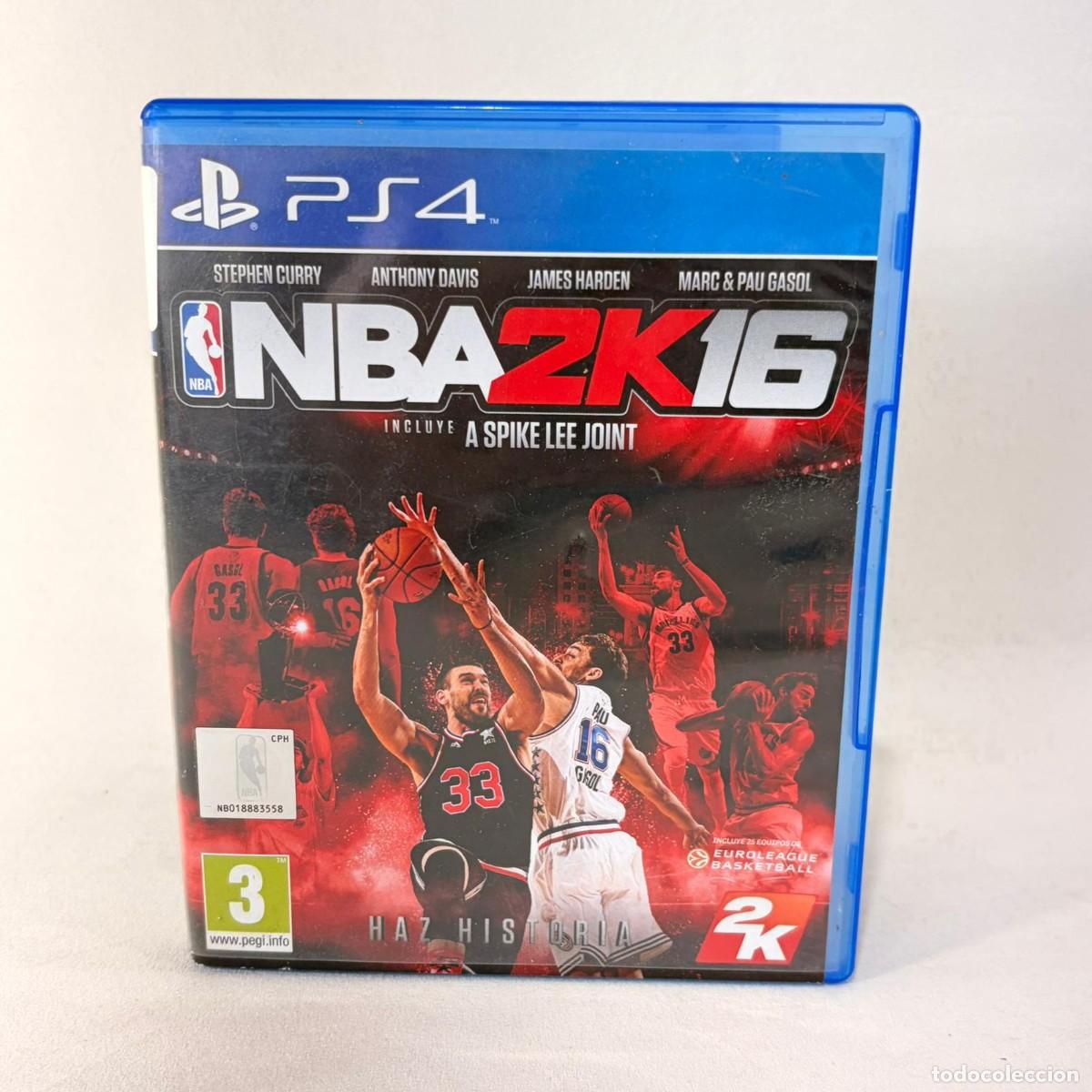 Videojuegos y Consolas PS4 de segunda mano: VIDEOJUEGO PLAYSTATION 4 - PS4 - NBA 2K16 + CAJA