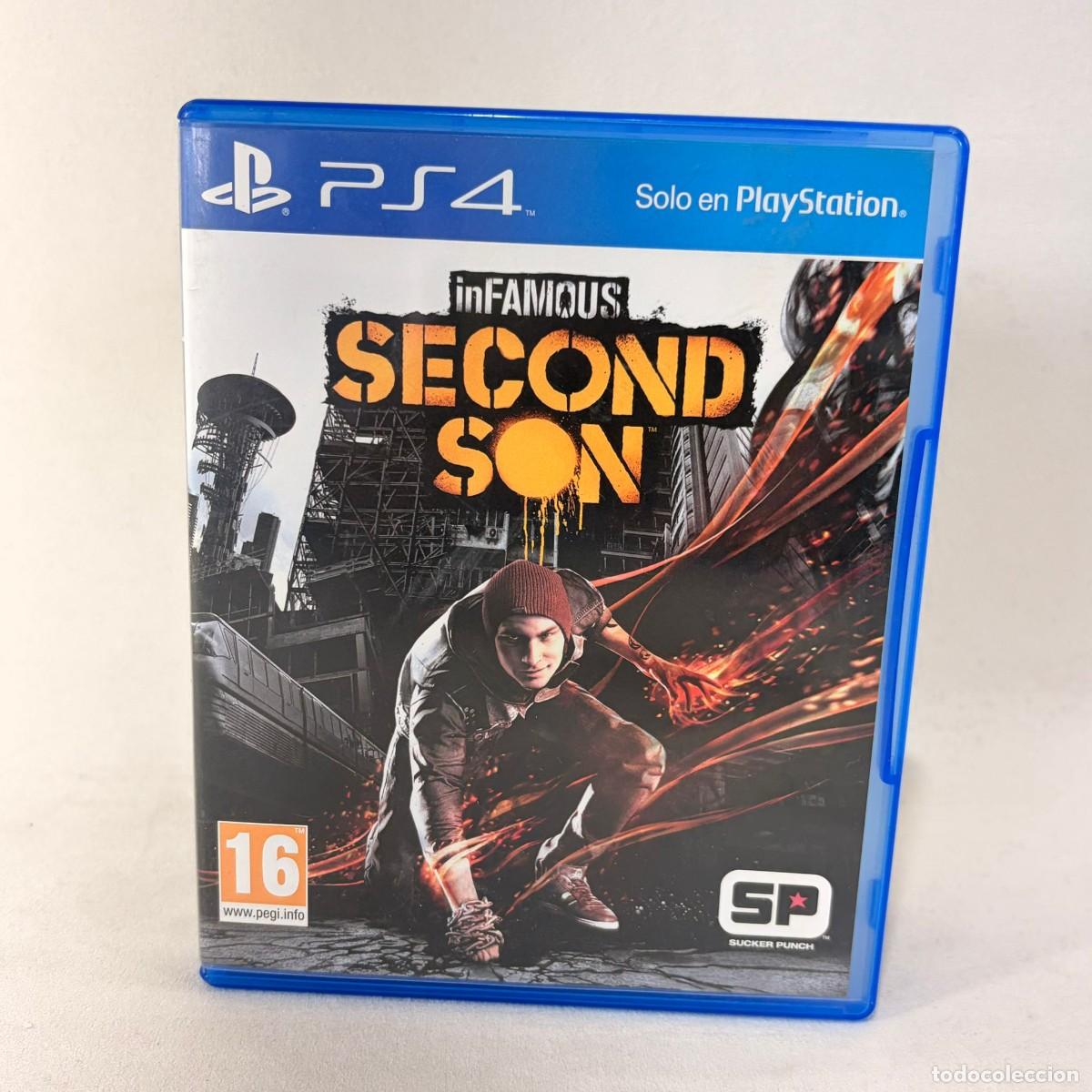 Videojuegos y Consolas PS4 de segunda mano: VIDEOJUEGO PLAYSTATION 4 - PS4 - SECOND SON + CAJA