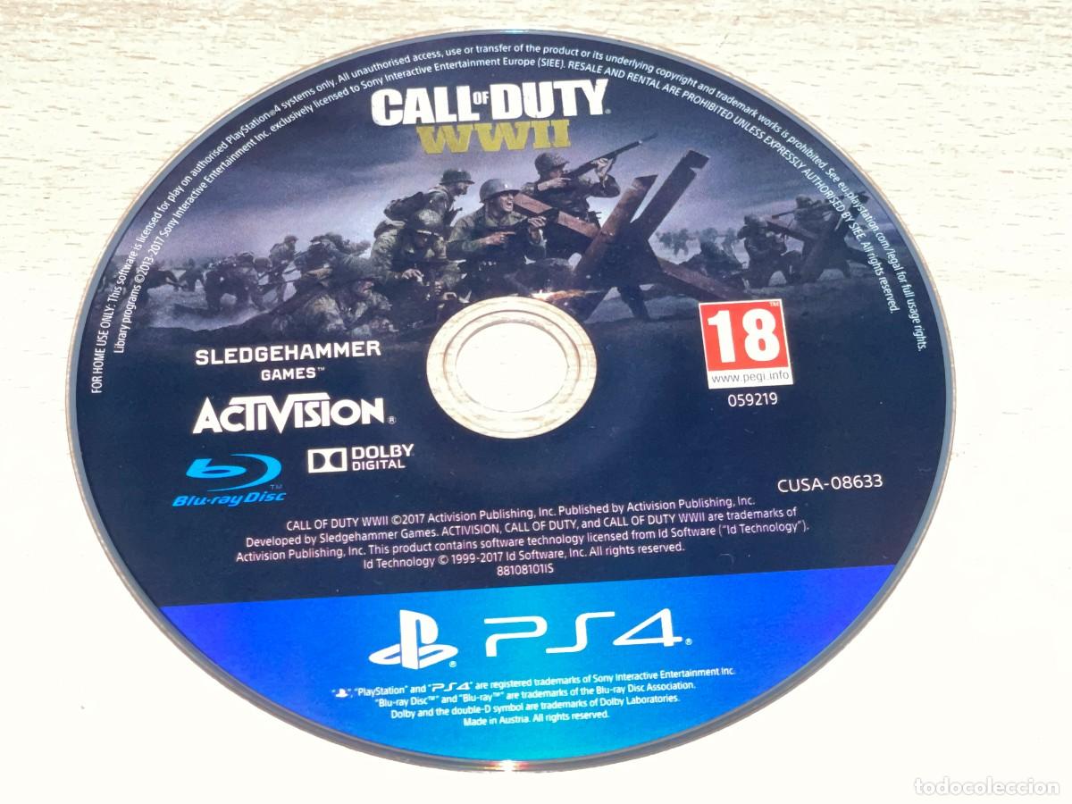 Videojuegos y Consolas PS4 de segunda mano: Sony PlayStation 4 PS4 Juego Call of Duty WWII Activision Blu-Ray Disc play station psx psfour 2&ordf;GM