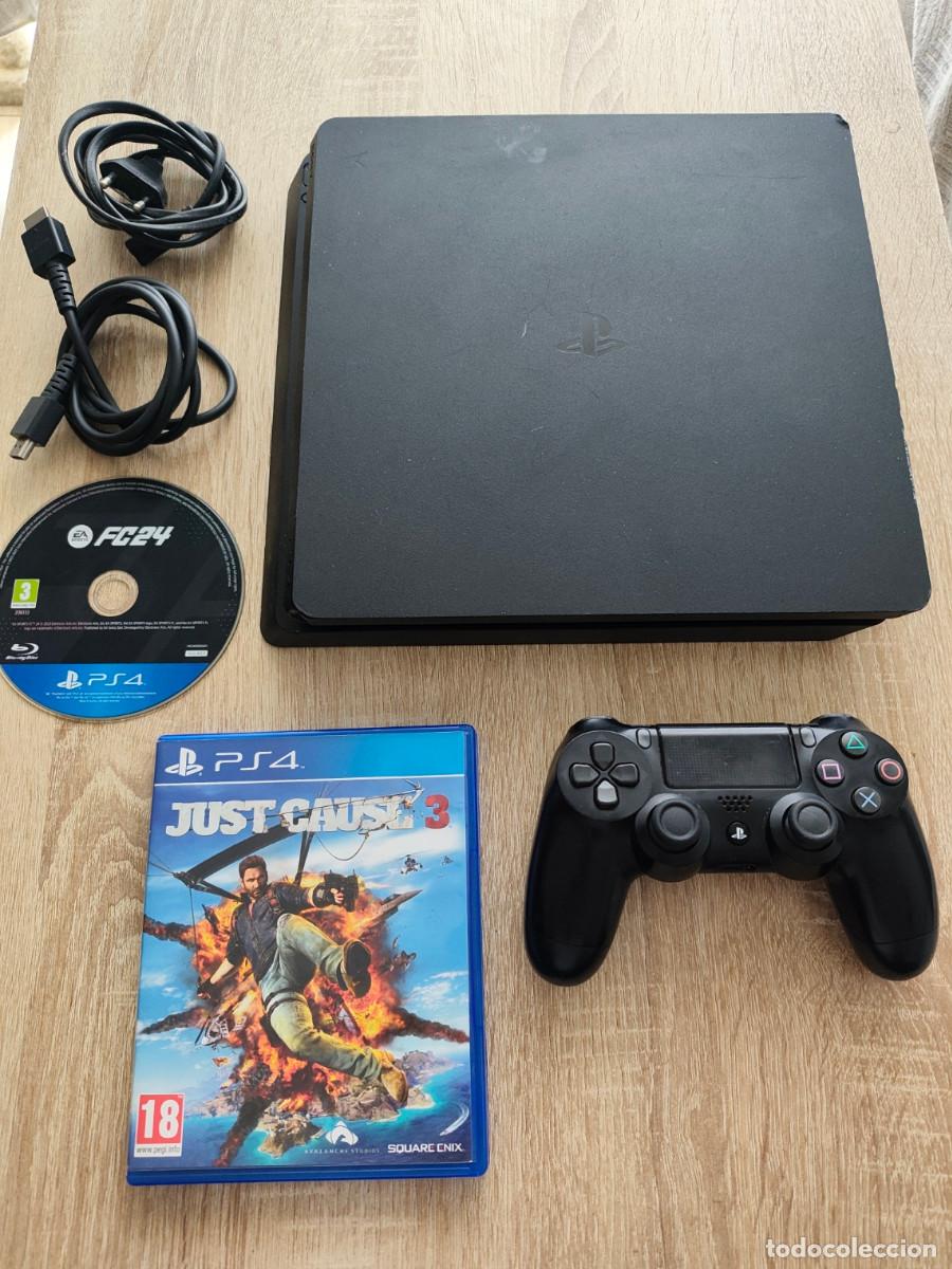 Videojuegos y Consolas PS4 de segunda mano: Consola Play Station 4 + Mando + Juegos